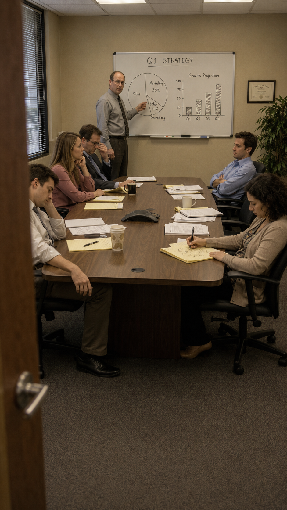 The meeting drags on
